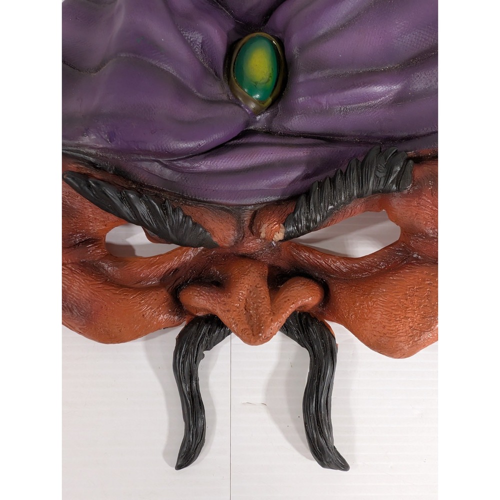 Vintage Genie Rubber Mask DISGUISE 2003 Halloween Mask Vinyl Costume Rare Aladin - Picture 3 of 11